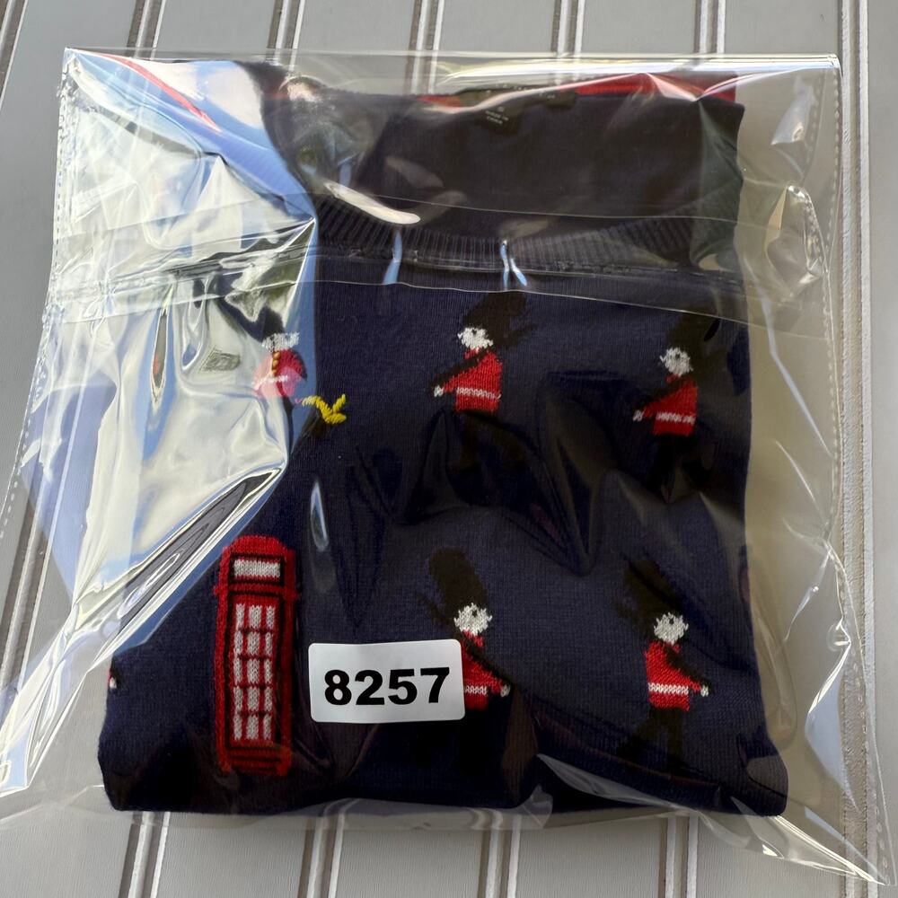 Talbots Navy Blue English Guards Crewneck navy blue lite sweater size S - Picture 10 of 10